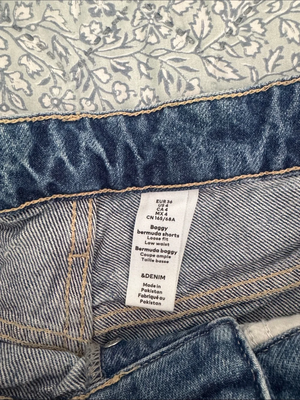 H&M Baggy Bermuda Shorts Denim